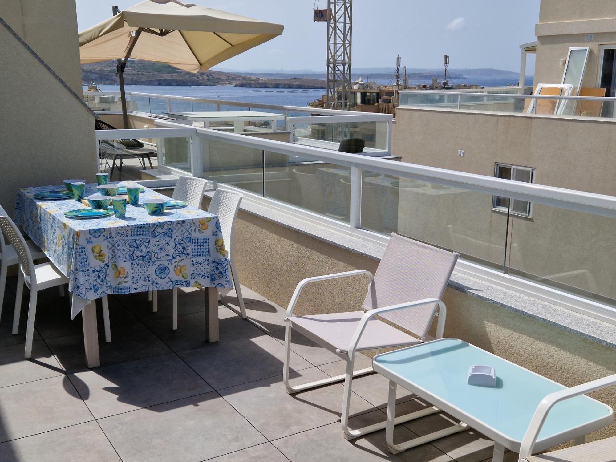 Apartamento Sea View New Penthouse Terrace & Garage Parking Bahía de San Pablo Exterior foto
