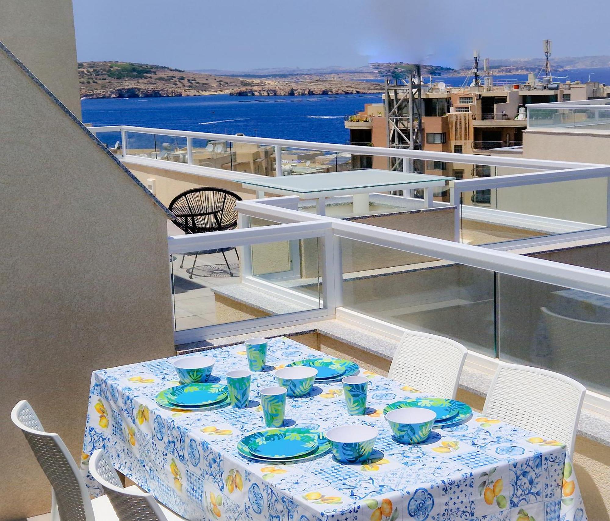 Apartamento Sea View New Penthouse Terrace & Garage Parking Bahía de San Pablo Exterior foto